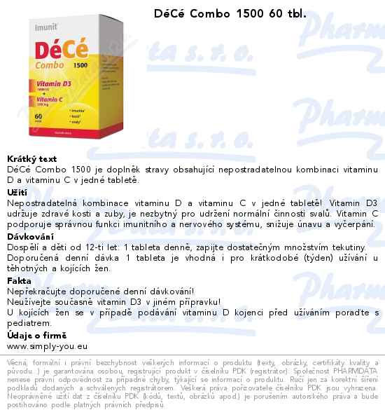 DĂ©CĂ© Combo 1500 60 tbl.