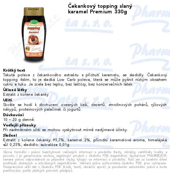 ÄŚekankovĂ˝ topping slanĂ˝ karamel Premium 330g