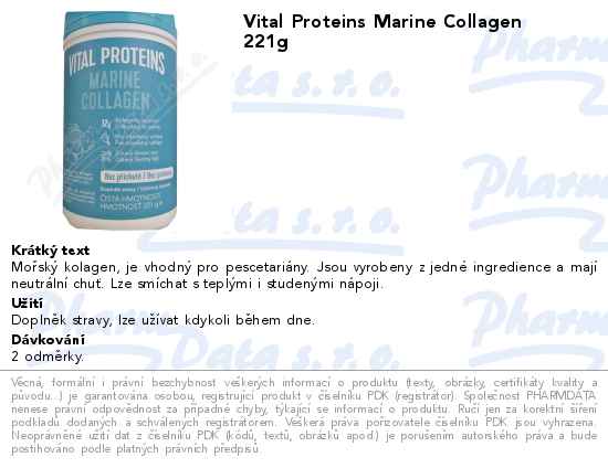 Vital Proteins Marine Collagen 221g