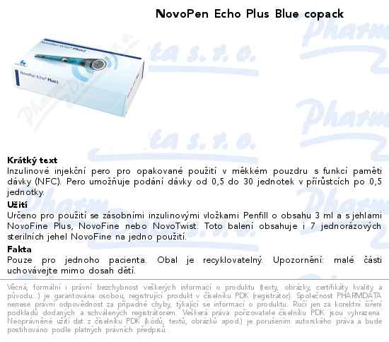 NovoPen Echo Plus Blue copack