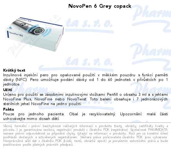 NovoPen 6 Grey copack