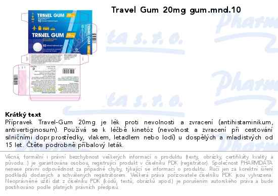 Travel Gum 20mg gum.mnd.10