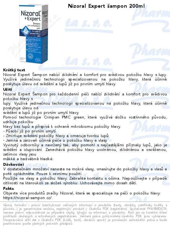 Nizoral Expert Ĺˇampon 200ml