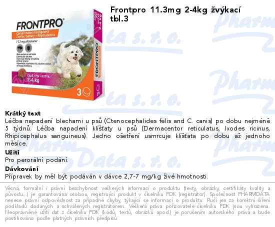 Frontpro 11.3mg 2-4kg ĹľvĂ˝kacĂ­ tbl.3