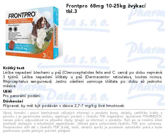 Frontpro 68mg 10-25kg ĹľvĂ˝kacĂ­ tbl.3