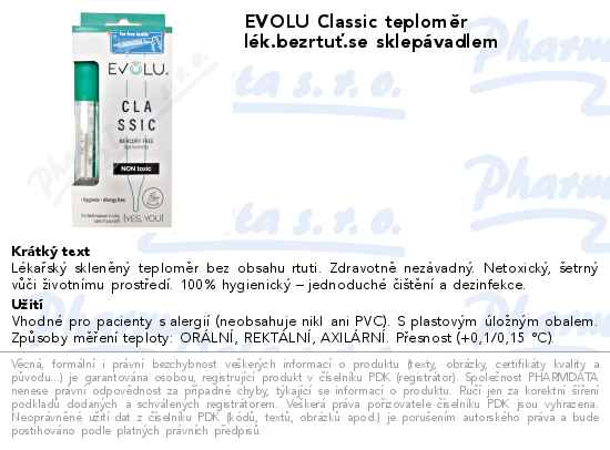 EVOLU Classic teplomÄ›r lĂ©k.bezrtuĹĄ.se sklepĂˇvadlem