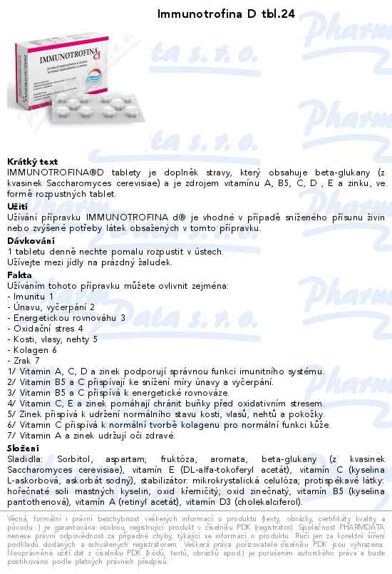 Immunotrofina D tbl.24