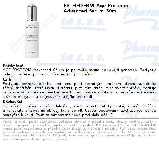 ESTHEDERM Age Proteom Advanced Serum 30ml