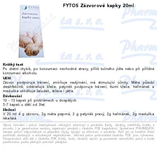 FYTOS ZĂˇzvorovĂ© kapky 20ml