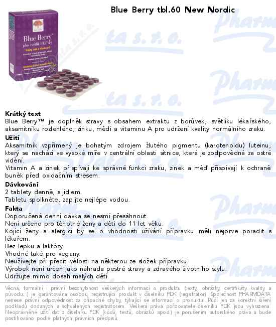 Blue Berry tbl.60 New Nordic