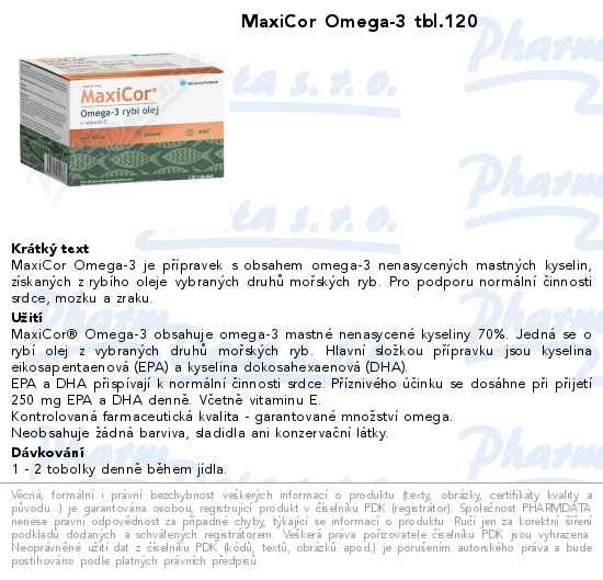 MaxiCor Omega-3 tbl.120