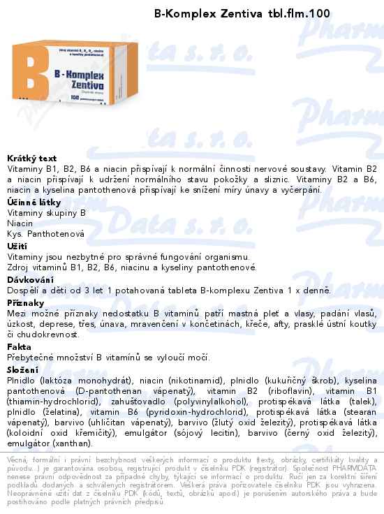 B-Komplex Zentiva tbl.flm.100