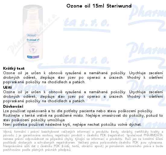 Ozone oil 15ml Steriwund