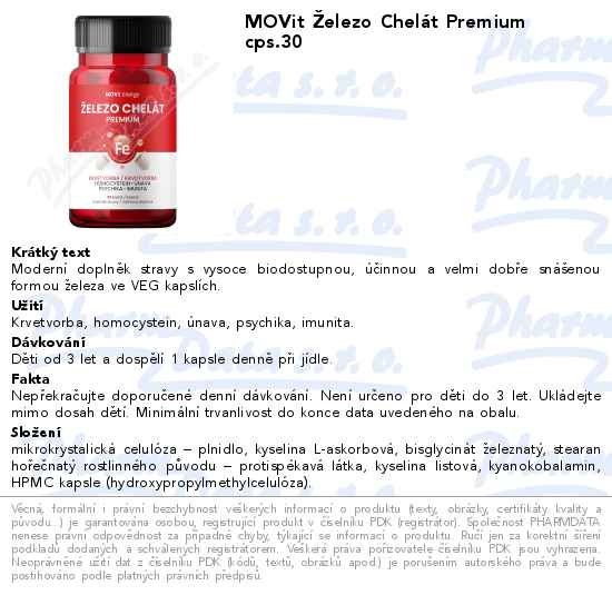 MOVit Ĺ˝elezo ChelĂˇt Premium cps.30