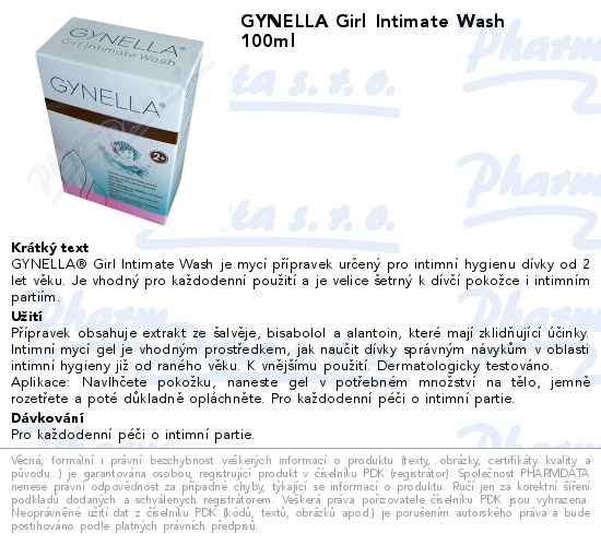 GYNELLA Girl Intimate Wash 100ml