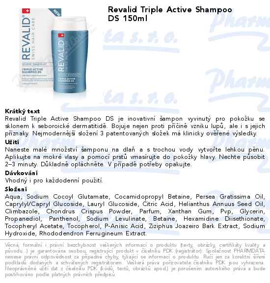 Revalid Triple Active Shampoo DS 150ml