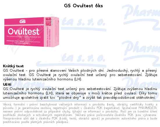 GS Ovultest 6ks