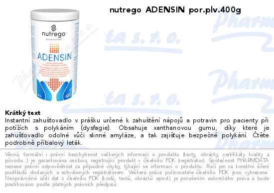 nutrego ADENSIN por.plv.400g