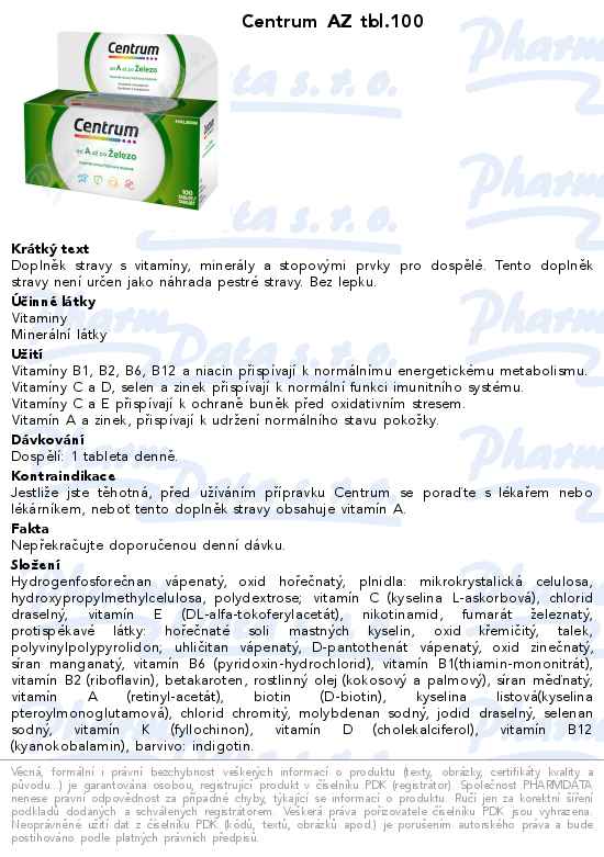 Centrum AZ tbl.100
