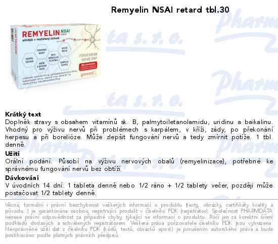 Remyelin NSAI retard tbl.30