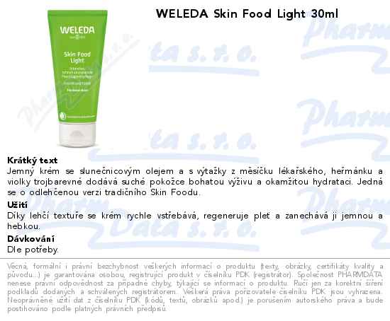 WELEDA Skin Food Light 30ml