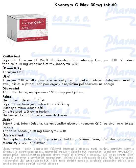 Koenzym Q Max 30mg tob.60