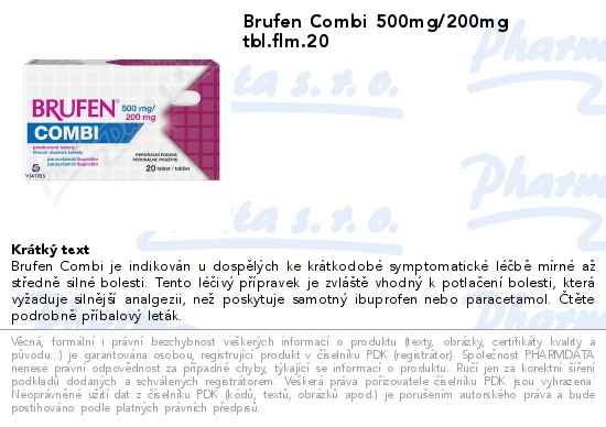 Brufen Combi 500mg/200mg tbl.flm.20