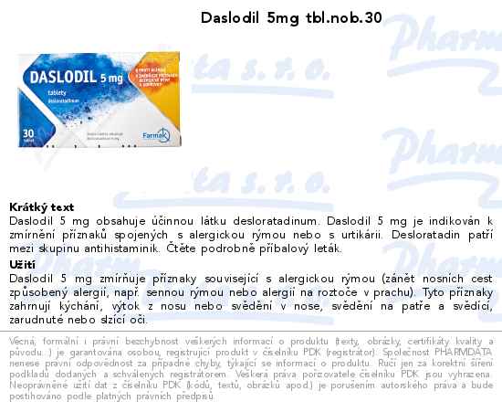 Daslodil 5mg tbl.nob.30