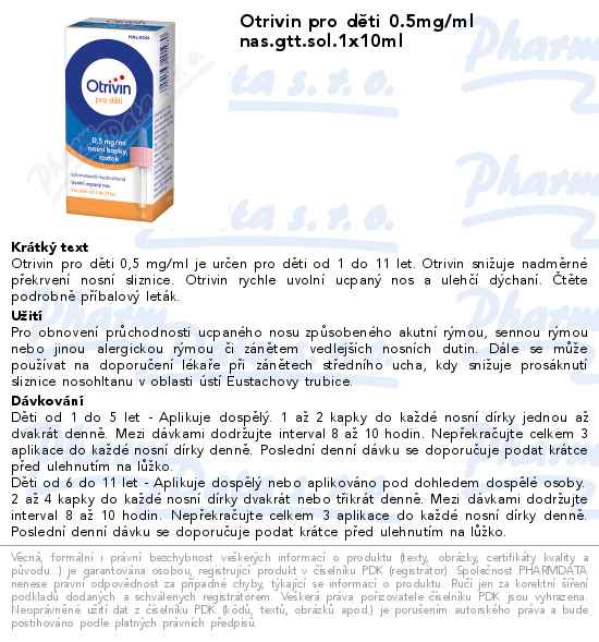 Otrivin pro dÄ›ti 0.5mg/ml nas.gtt.sol.1x10ml