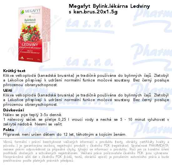 Megafyt Bylink.lĂ©kĂˇrna Ledviny s kan.brus.20x1.5g