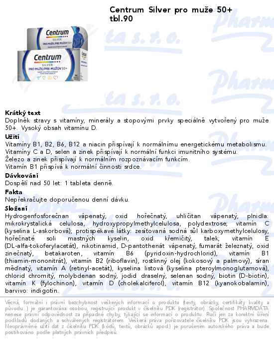 Centrum Silver pro muĹľe 50+ tbl.90