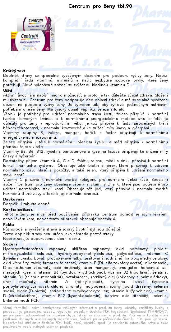 Centrum pro Ĺľeny tbl.90