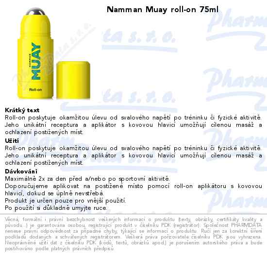 Namman Muay roll-on 75ml