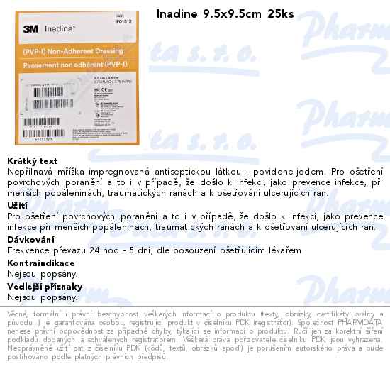 Inadine 9.5x9.5cm 25ks