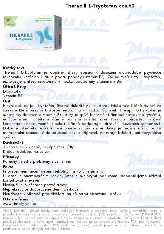 Therapill L-Tryptofan cps.60