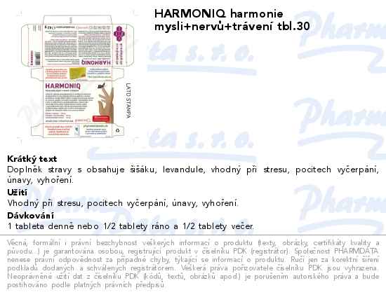 HARMONIQ harmonie mysli+nervĹŻ+trĂˇvenĂ­ tbl.30
