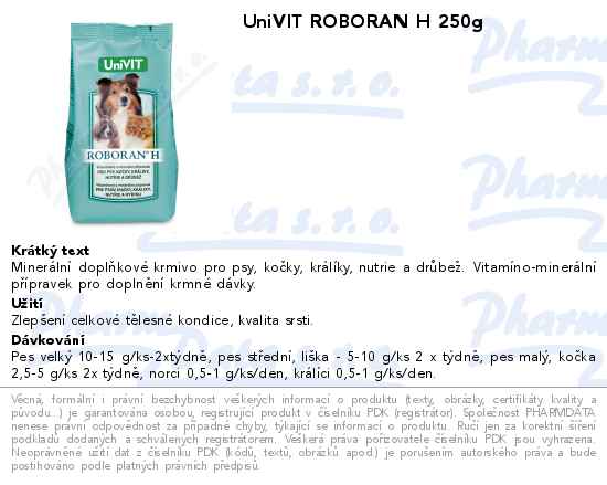 UniVIT ROBORAN H 250g