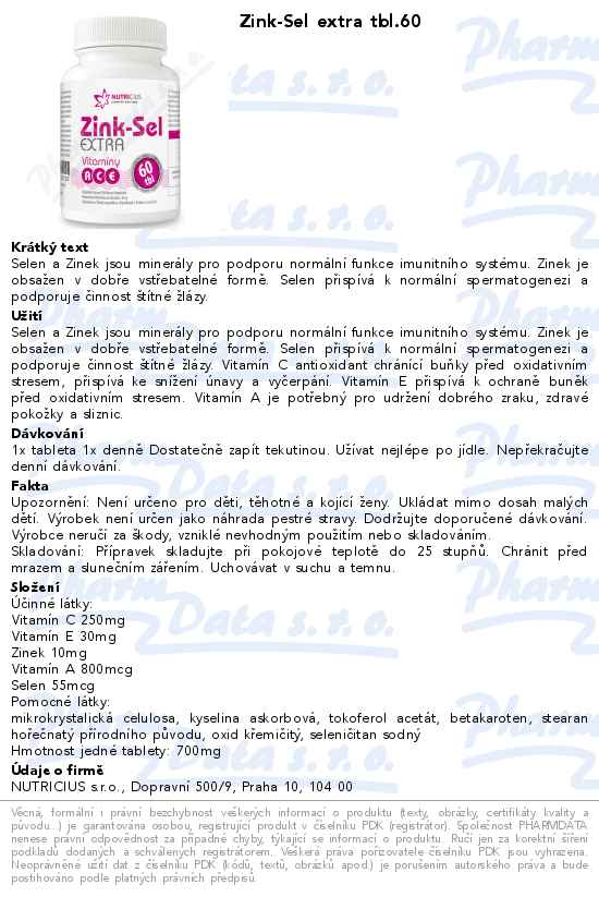 Zink-Sel extra tbl.60