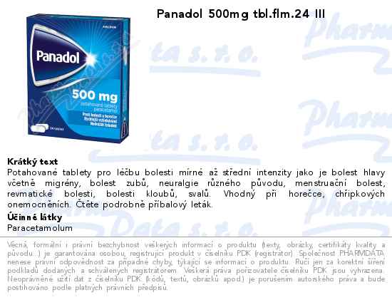 Panadol 500mg tbl.flm.24 III