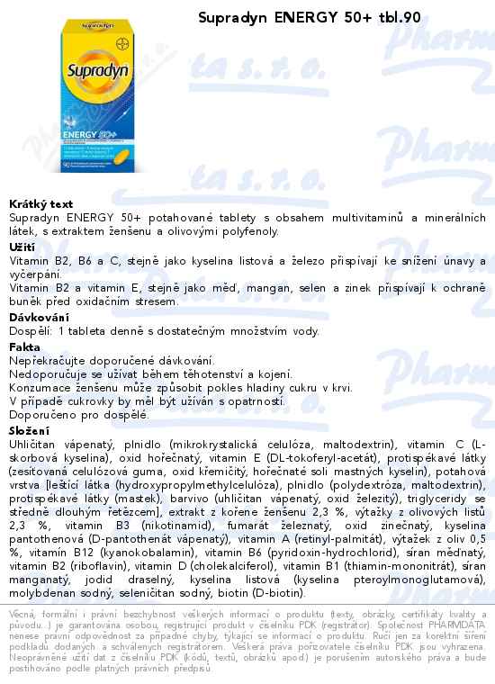 Supradyn ENERGY 50+ tbl.90