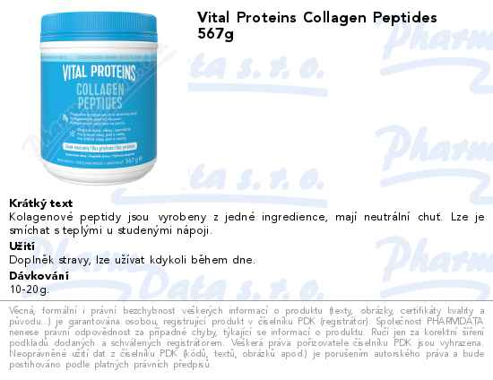 Vital Proteins Collagen Peptides 567g
