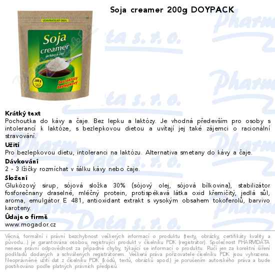Soja creamer 200g DOYPACK