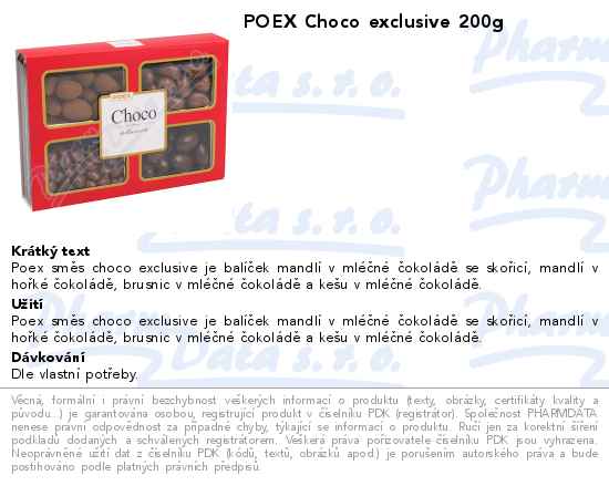 POEX Choco exclusive 200g