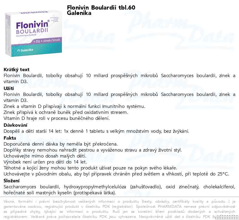 Flonivin Boulardii tbl.60 Galenika