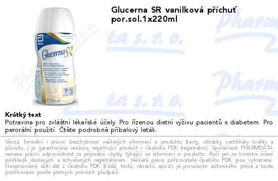 Glucerna SR vanilkovĂˇ pĹ™Ă­chuĹĄ por.sol.1x220ml