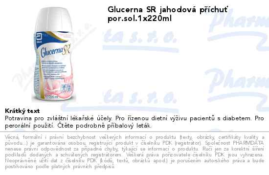 Glucerna SR jahodovĂˇ pĹ™Ă­chuĹĄ por.sol.1x220ml