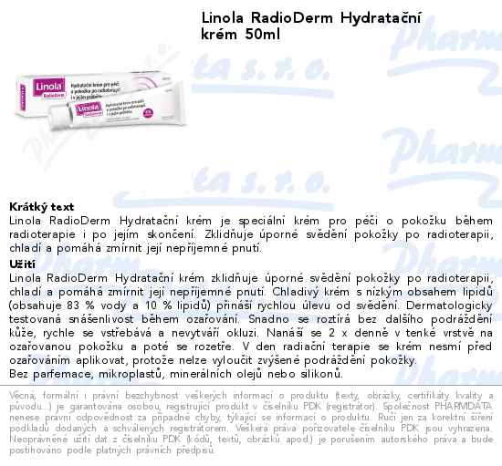 Linola RadioDerm HydrataÄŤnĂ­ krĂ©m 50ml