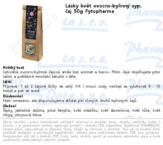 LĂˇsky kvÄ›t ovocno-bylinnĂ˝ syp. ÄŤaj 50g Fytopharma