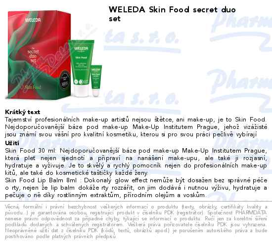 WELEDA Skin Food secret duo set