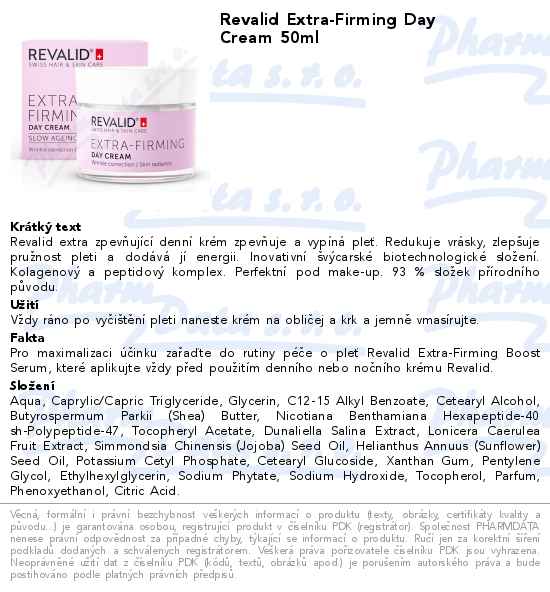 Revalid Extra-Firming Day Cream 50ml